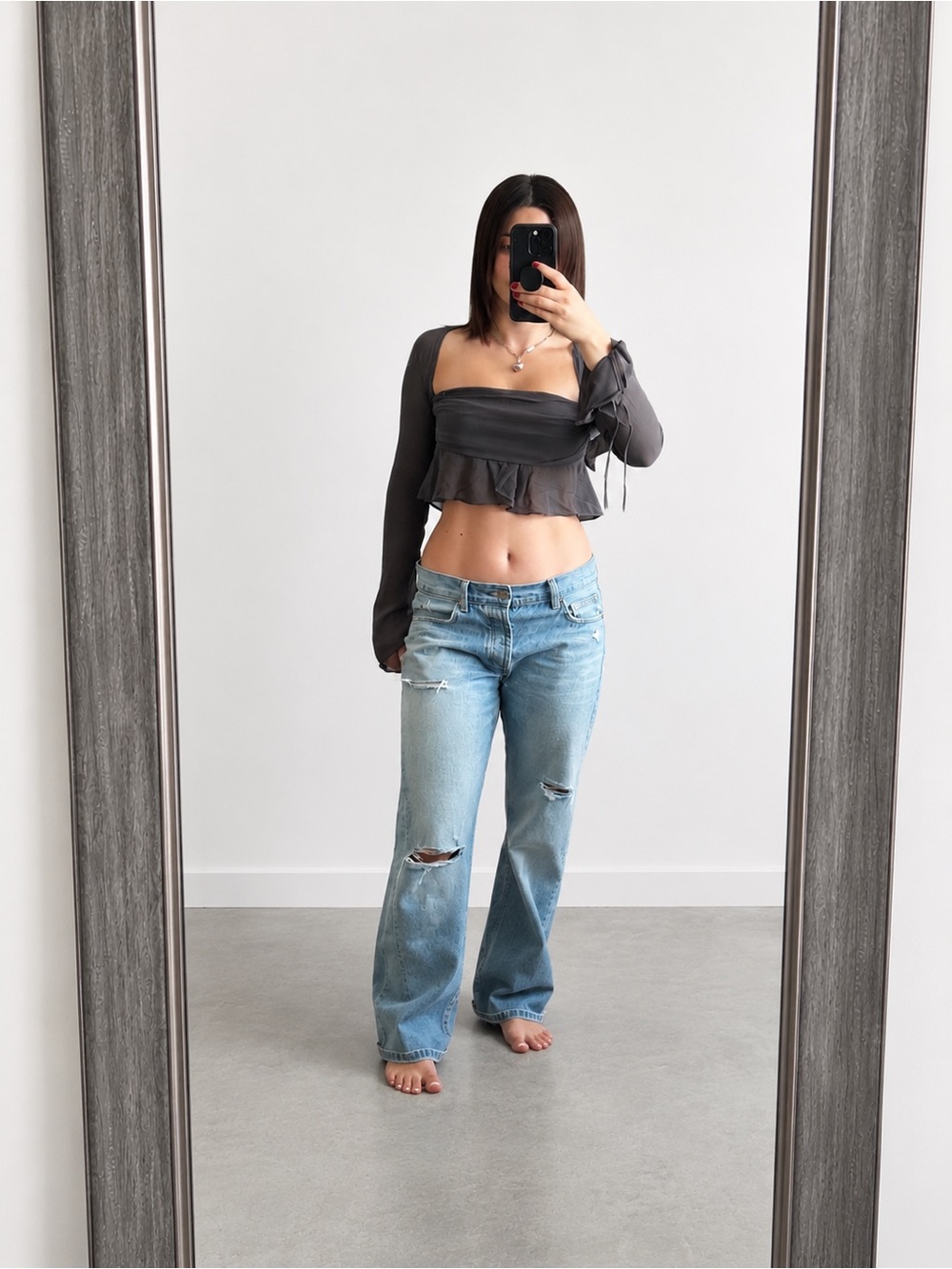 Zara low rise jeans